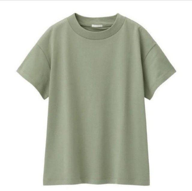 GUスムースTシャツ GREEN Mサイズ グリーン 綿100% < ブランド  GUスムースTシャツ GREEN Mサイズ グリーン 綿100% < ブランドの