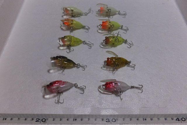 新品 ルアーセット バッタ セミ フロッグ カエル 合計8個 < レジャー/スポーツ 新品 ルアーセット バッタ セミ フロッグ カエル 合計8個 < レジャー/スポーツの