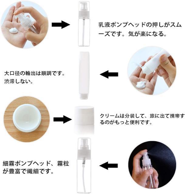 トラベルボトル 小分けボトル アルコール スプレーボトル 詰替ボトル 漏れ防止 軽量 携帯用 旅行ボトル 収納ポーチ付 8点セット < レジャー/スポーツ トラベルボトル 小分けボトル アルコール スプレーボトル 詰替ボトル 漏れ防止 軽量 携帯用 旅行ボトル 収納ポーチ付 8点セット < レジャー/スポーツの