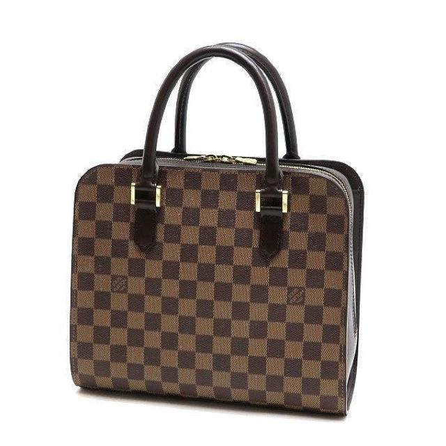 ◆ 本物 美品 ◆ LV ルイヴィトン トリアナ ダミエ ハンドバッグ トートバッグ ファスナー 保存袋 人気 N51155 < ブランド  ◆ 本物 美品 ◆ LV ルイヴィトン トリアナ ダミエ ハンドバッグ トートバッグ ファスナー 保存袋 人気 N51155 < ブランドの