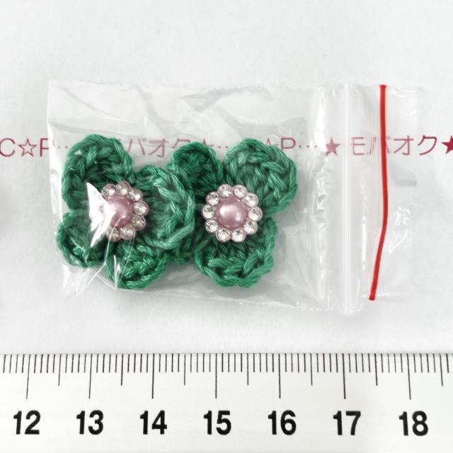 17*ハンドメイド♪キラキラリボンのモチーフ 2個 2 < ペット/手芸/園芸 17*ハンドメイド♪キラキラリボンのモチーフ 2個 2 < ペット/手芸/園芸の