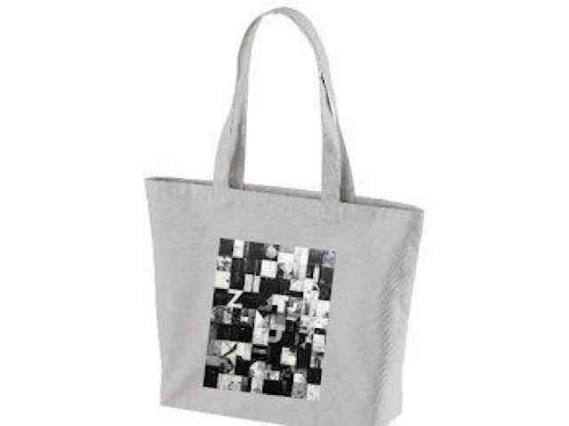 キャンバス トートバッグ グレー モノクロ オシャレデザイン 抽象アート 前 < 女性ファッション キャンバス トートバッグ グレー モノクロ オシャレデザイン 抽象アート 前 < 女性ファッションの