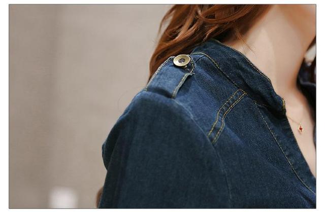 デニム デニムワンピ 膝丈ワンピ  ワンピース レディース デニム ひざ丈 長袖 デニムワンピース スリム 美ライン Lサイズ < 女性ファッション  デニム デニムワンピ 膝丈ワンピ  ワンピース レディース デニム ひざ丈 長袖 デニムワンピース スリム 美ライン Lサイズ < 女性ファッションの