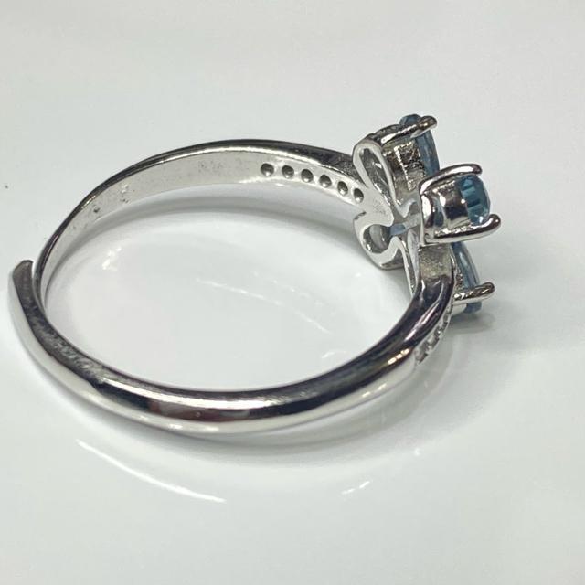 《No.R050》豪華4宝石 激安?? ロンドンブルートパーズ フリーサイズリング < 女性アクセサリー/時計  《No.R050》豪華4宝石 激安?? ロンドンブルートパーズ フリーサイズリング < 女性アクセサリー/時計の