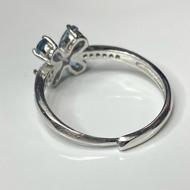 《No.R050》豪華4宝石 激安?? ロンドンブルートパーズ フリーサイズリング < 女性アクセサリー/時計  《No.R050》豪華4宝石 激安?? ロンドンブルートパーズ フリーサイズリング < 女性アクセサリー/時計の