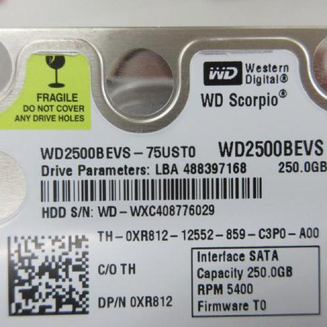 Western Digital HDD S/N:WD - WXC408776029 < PC本体/周辺機器  Western Digital HDD S/N:WD - WXC408776029 < PC本体/周辺機器の