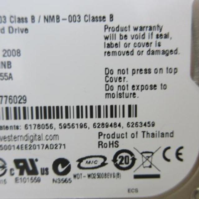 Western Digital HDD S/N:WD - WXC408776029 < PC本体/周辺機器  Western Digital HDD S/N:WD - WXC408776029 < PC本体/周辺機器の