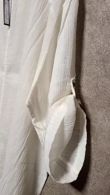 新品KMRiiケムリ Oversized Crepe Shirt 2 white < ブランド  新品KMRiiケムリ Oversized Crepe Shirt 2 white < ブランドの