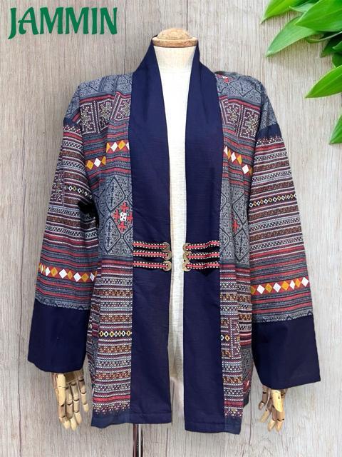 モン族刺繍柄羽織り エスニック ヒッピー アジアン 民族 個性派 モン族 < 女性ファッション モン族刺繍柄羽織り エスニック ヒッピー アジアン 民族 個性派 モン族 < 女性ファッションの