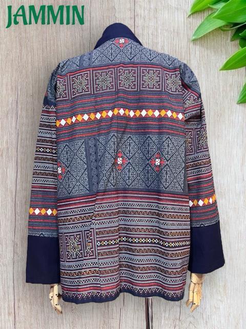 モン族刺繍柄羽織り エスニック ヒッピー アジアン 民族 個性派 モン族 < 女性ファッション モン族刺繍柄羽織り エスニック ヒッピー アジアン 民族 個性派 モン族 < 女性ファッションの