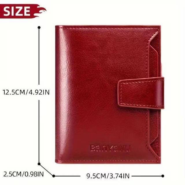 爆ヤス価格1490円★新作 レディース ショートウォレット、上品で高級感のあるPUレザーコインケース、折りたたみ可能 赤 < 女性ファッション 爆ヤス価格1490円★新作 レディース ショートウォレット、上品で高級感のあるPUレザーコインケース、折りたたみ可能 赤 < 女性ファッションの