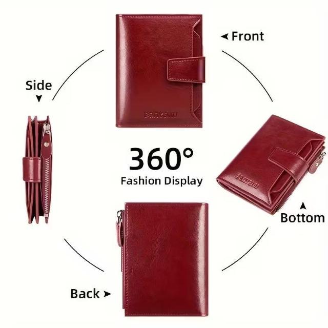 爆ヤス価格1490円★新作 レディース ショートウォレット、上品で高級感のあるPUレザーコインケース、折りたたみ可能 赤 < 女性ファッション 爆ヤス価格1490円★新作 レディース ショートウォレット、上品で高級感のあるPUレザーコインケース、折りたたみ可能 赤 < 女性ファッションの