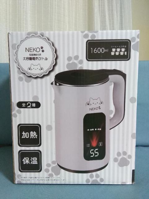 NEKO保温機能付き大容量電気ケトル3 オフホワイト < 家電/AV NEKO保温機能付き大容量電気ケトル3 オフホワイト < 家電/AVの