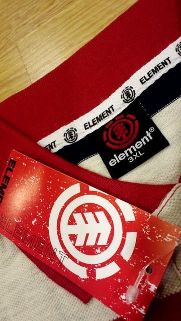 elementカノコボーダーポロシャツ赤グレー紺ロゴ刺繍 サイズ3XLXXXL→4XL位Q < 男性ファッション  elementカノコボーダーポロシャツ赤グレー紺ロゴ刺繍 サイズ3XLXXXL→4XL位Q < 男性ファッションの