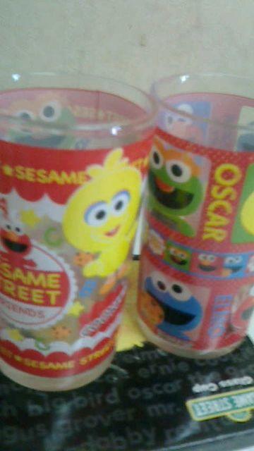 セサミストリートグラス230mL×2点セット < キッズ/ベビー  セサミストリートグラス230mL×2点セット < キッズ/ベビーの