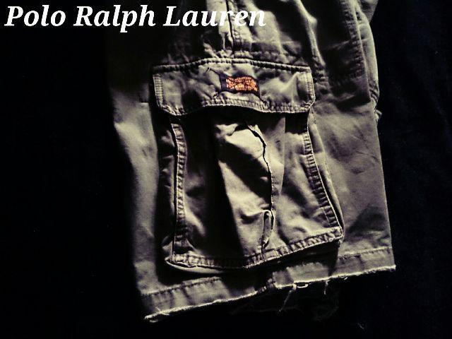 【POLO】ラルフローレン Vintage Destroyed デストロイカーゴショーツ 34/Olive < ブランド 【POLO】ラルフローレン Vintage Destroyed デストロイカーゴショーツ 34/Olive < ブランドの