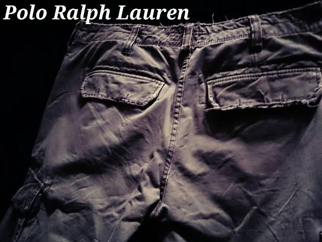 【POLO】ラルフローレン Vintage Destroyed デストロイカーゴショーツ 34/Olive < ブランド 【POLO】ラルフローレン Vintage Destroyed デストロイカーゴショーツ 34/Olive < ブランドの