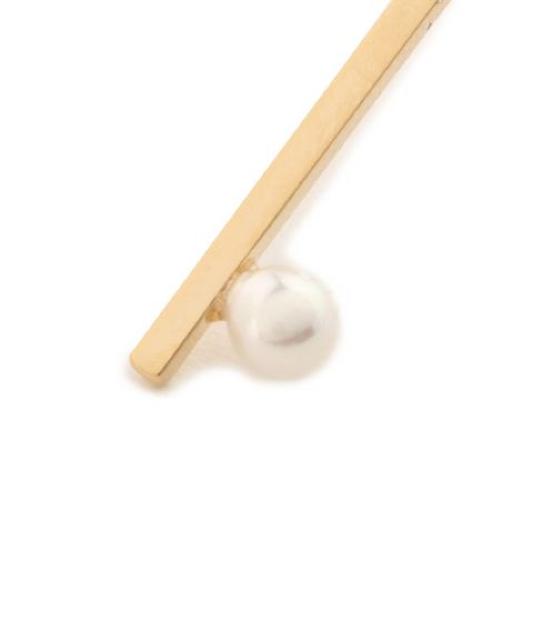 一粒貝を使用●定価5,400円●貝パールバーピアス●PAPILLONNER < ブランド 一粒貝を使用●定価5,400円●貝パールバーピアス●PAPILLONNER < ブランドの