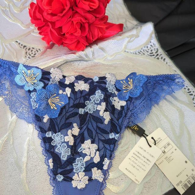 Wacoal/ワコール/Trefle/トレフル/56G/イングリッシュガーデン/ソングTバックショーツ/M/BU/PBF456 < 女性ファッション Wacoal/ワコール/Trefle/トレフル/56G/イングリッシュガーデン/ソングTバックショーツ/M/BU/PBF456 < 女性ファッションの