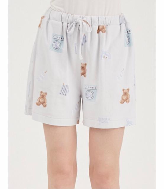 ジェラートピケ ランドリーベア柄ショートパンツ < ブランド  ジェラートピケ ランドリーベア柄ショートパンツ < ブランドの
