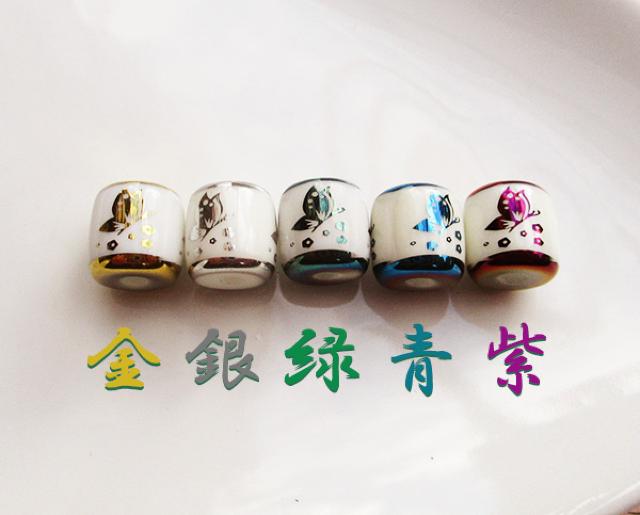 蝶柄ガラスビーズ6個バレル型 紫 < ペット/手芸/園芸  蝶柄ガラスビーズ6個バレル型 紫 < ペット/手芸/園芸の