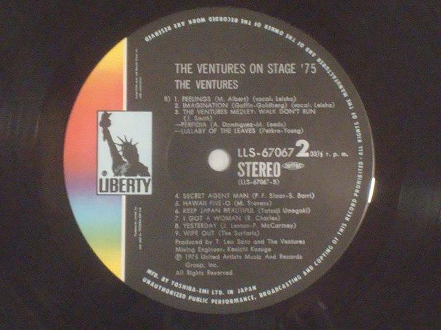 IEXe[WE`75iON STAGE `75j / x`[YiTHE VENTURESj ѕt2LP  CD/DVD/rfI 