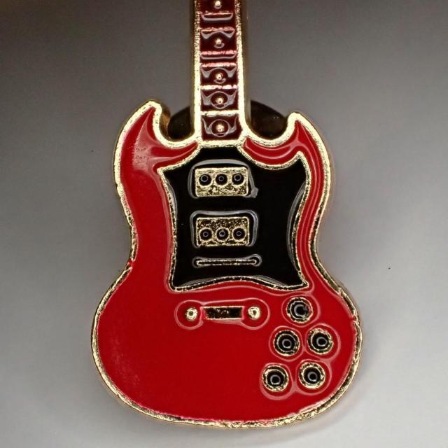 エレキギター エナメル ピンバッジ ピンズ バッジ ブローチ ピンブローチ 赤色 レッド ラペルピン < 男性アクセサリー/時計  エレキギター エナメル ピンバッジ ピンズ バッジ ブローチ ピンブローチ 赤色 レッド ラペルピン < 男性アクセサリー/時計の