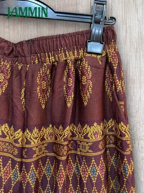 アジアン柄パンツ 茶色 エスニック アジアン ヒッピー 男女兼用 < 女性ファッション アジアン柄パンツ 茶色 エスニック アジアン ヒッピー 男女兼用 < 女性ファッションの