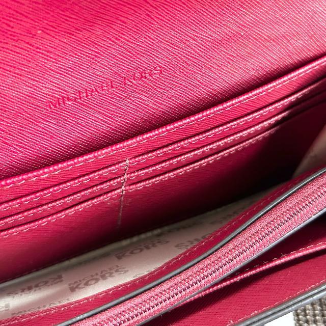 美品 MICHAEL KORS マイケルコース レザー 二つ折り 長財布 ボルドー < ブランド  美品 MICHAEL KORS マイケルコース レザー 二つ折り 長財布 ボルドー < ブランドの