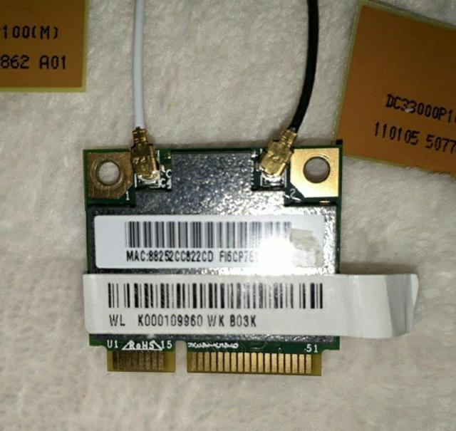 【動作品】TOSHIBA dynabook T55/58BW 内蔵無線LANカード + Wi-Fi アンテナ < PC本体/周辺機器  【動作品】TOSHIBA dynabook T55/58BW 内蔵無線LANカード + Wi-Fi アンテナ < PC本体/周辺機器の