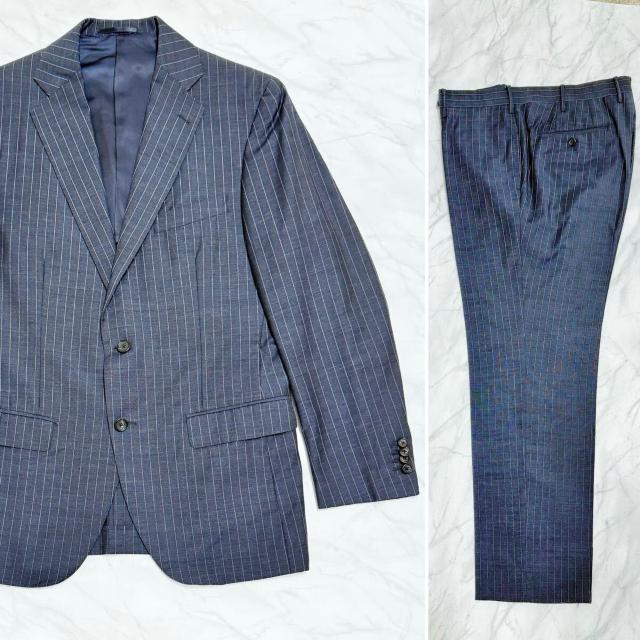 エルメネジルドゼニア メンズストライプスーツ#48濃紺 < 男性ファッション エルメネジルドゼニア メンズストライプスーツ#48濃紺 < 男性ファッションの