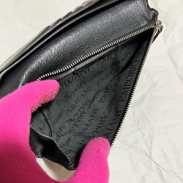 【EMPORIO ARMANI / エンポリオ・アルマーニ】 レザー / 長財布 黒 < ブランド 【EMPORIO ARMANI / エンポリオ・アルマーニ】 レザー / 長財布 黒 < ブランドの
