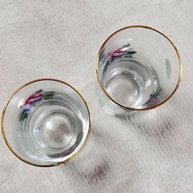 未使用 ドイツ製 Bockling ボックリング ハンドペイント ペア グラス 金縁 薔薇 ヴィンテージ レトロ < インテリア/ライフ 未使用 ドイツ製 Bockling ボックリング ハンドペイント ペア グラス 金縁 薔薇 ヴィンテージ レトロ < インテリア/ライフの