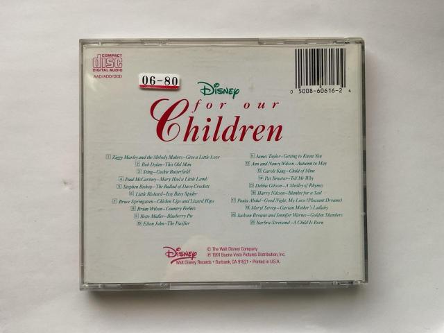 Disney For Our Children CD オムニバス エルトン・ジョン 他 1991年製 少々難あり < CD/DVD/ビデオ Disney For Our Children CD オムニバス エルトン・ジョン 他 1991年製 少々難あり < CD/DVD/ビデオの