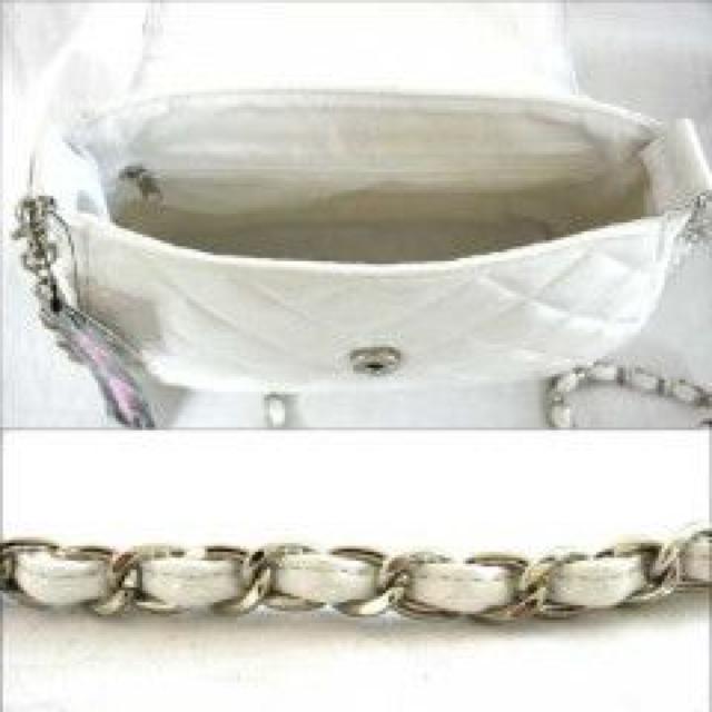 《New》プリンセス★エナメルキルティング・リボン*ポシェット/ショルダーバッグ<ホワイト> < 女性ファッション  《New》プリンセス★エナメルキルティング・リボン*ポシェット/ショルダーバッグ<ホワイト> < 女性ファッションの