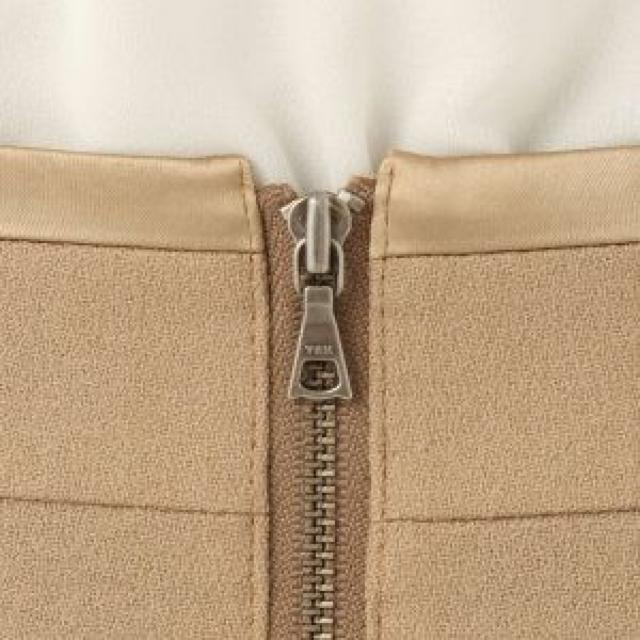 INDIVIベージュ ミニスカート ウール ティアード異素材M9号 < 女性ファッション  INDIVIベージュ ミニスカート ウール ティアード異素材M9号 < 女性ファッションの