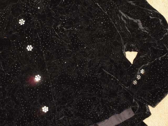 フォーマル*華やかベロア地*上下スーツセットアップ(黒) < 女性ファッション  フォーマル*華やかベロア地*上下スーツセットアップ(黒) < 女性ファッションの