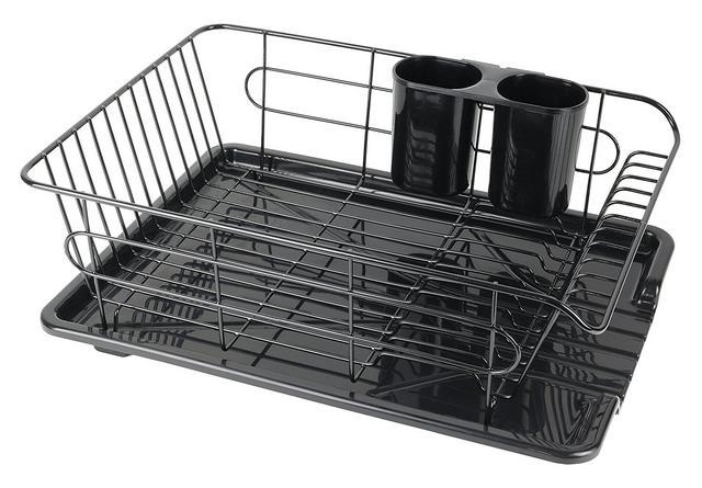 パール金属 食器 水切り かご 水が流れる トレー付 ブラック 黒 < インテリア/ライフ  パール金属 食器 水切り かご 水が流れる トレー付 ブラック 黒  < インテリア/ライフの