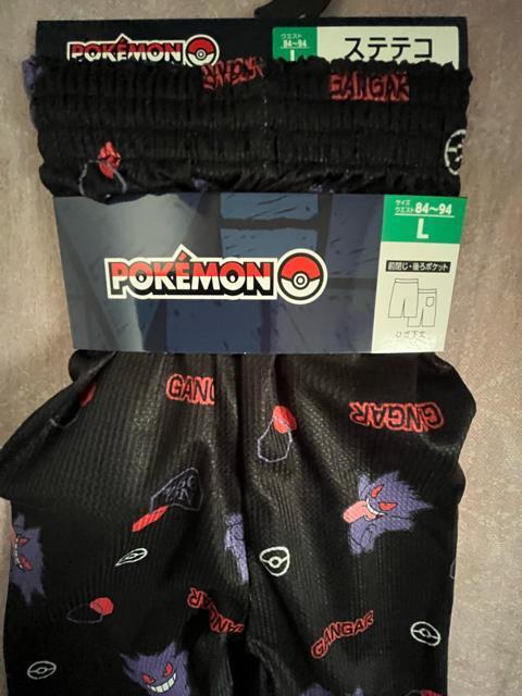 Lサイズ!高貴紳士的!ポケットモンスター!柄!サラッとメッシュ素材!シワにならない!後ポケット付き!前閉じ!ひざ下丈!ステテコ! < 男性ファッション  Lサイズ!高貴紳士的!ポケットモンスター!柄!サラッとメッシュ素材!シワにならない!後ポケット付き!前閉じ!ひざ下丈!ステテコ!  < 男性ファッションの