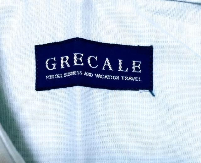 GRECALE 半袖形態安定シャツ 40 みずいろ系 美品 < 男性ファッション  GRECALE 半袖形態安定シャツ 40 みずいろ系 美品 < 男性ファッションの