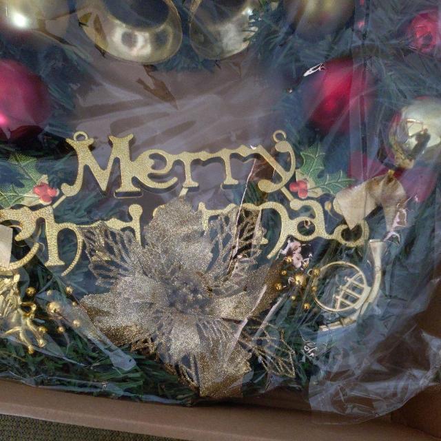 新品 特大 クリスマス リース 約37cm  翌日発送 匿名配送 送料無料 < おもちゃ  新品 特大 クリスマス リース 約37cm  翌日発送 匿名配送 送料無料 < おもちゃの