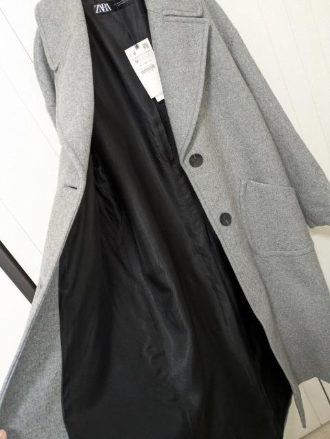 ZARA�������O�R�[�g���ߗށ��U��������800�`