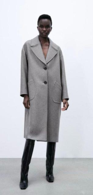 ZARA�������O�R�[�g���ߗށ��U��������800�`