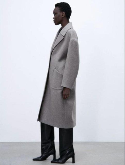 ZARA�������O�R�[�g���ߗށ��U��������800�`