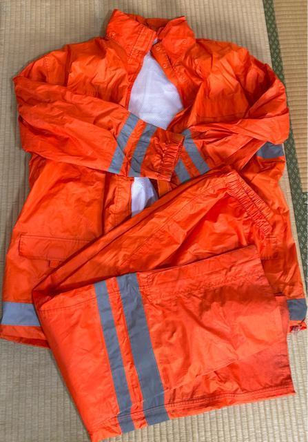 雨の日まとめセットレインコートパンツ上下雨具オレンジorangeバイクツーリング < 男性ファッション 雨の日まとめセットレインコートパンツ上下雨具オレンジorangeバイクツーリング < 男性ファッションの