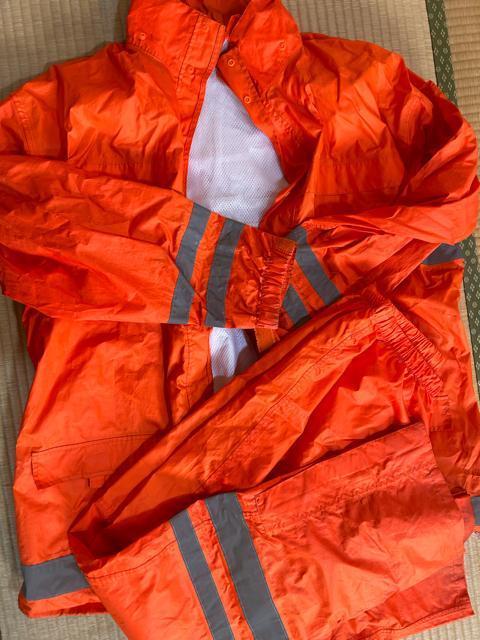 雨の日まとめセットレインコートパンツ上下雨具オレンジorangeバイクツーリング < 男性ファッション 雨の日まとめセットレインコートパンツ上下雨具オレンジorangeバイクツーリング < 男性ファッションの