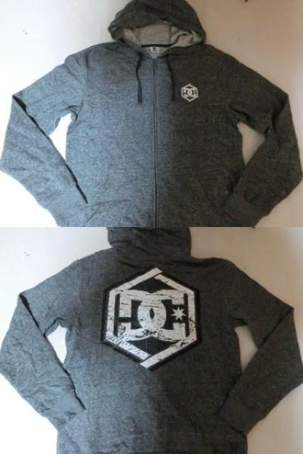 アメカジ【DC SHOES】裏起毛Type ロゴプリントパーカーUS M 灰系 < 男性ファッション  アメカジ【DC SHOES】裏起毛Type ロゴプリントパーカーUS M 灰系  < 男性ファッションの