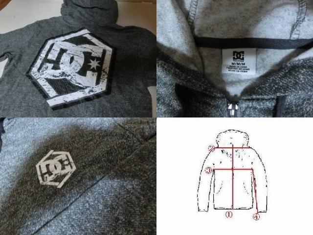 アメカジ【DC SHOES】裏起毛Type ロゴプリントパーカーUS M 灰系 < 男性ファッション  アメカジ【DC SHOES】裏起毛Type ロゴプリントパーカーUS M 灰系 < 男性ファッションの