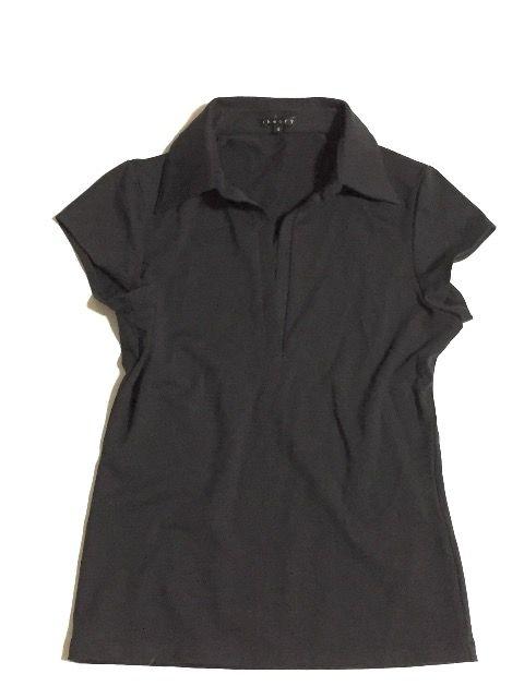 新品<スキッパー>theory/セオリー(半袖ブラック)サイズ4 < ブランド  新品<スキッパー>theory/セオリー(半袖ブラック)サイズ4  < ブランドの