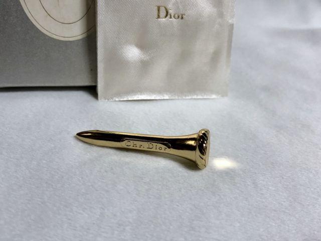 正規 ディオールDior ヴィンテージ ロゴ文字 ゴルフボール ピンスタンド 金 ボールスタンド 立て 付属有 < ブランド  正規 ディオールDior ヴィンテージ ロゴ文字 ゴルフボール ピンスタンド 金 ボールスタンド 立て 付属有 < ブランドの
